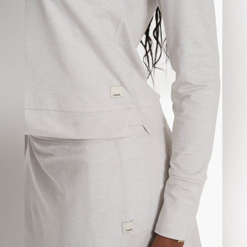 NWT Vuori Halo Essential Hoodie in Salt Heather sz L - Picture 5 of 10